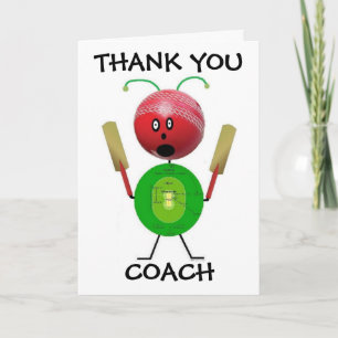 Thank You Curling Coach Card