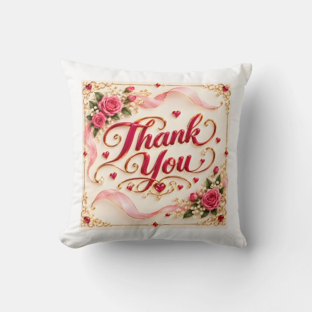 Thank you  cushion (Front)