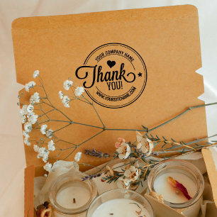Thank You, Custom Business and Site, Large Rubber Stamp