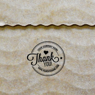 Thank You, Custom Business and Site, Rubber Stamp