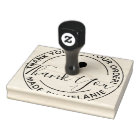 Thank You Custom Logo Elegant Script Circle Text