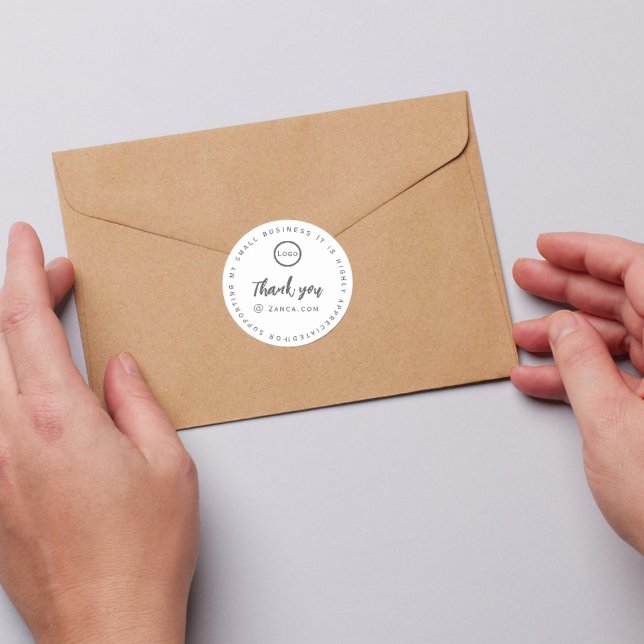 Thank you custom logo name small business Sticker (Creator Uploaded)