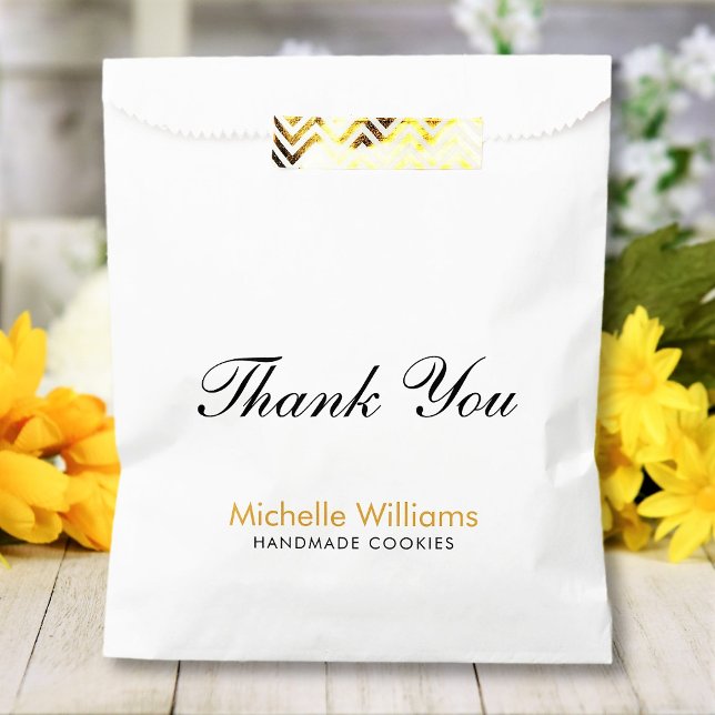 Thank You Custom Name Text Personalised Favour Bags (Creator Uploaded)