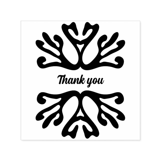 Thank you custom organic self-inking stamp (Design)