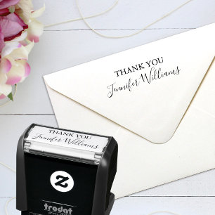 Thank You Custom Script Signature Personalised Self-inking Stamp
