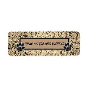 Thank You Customer Animal Business Paw Print