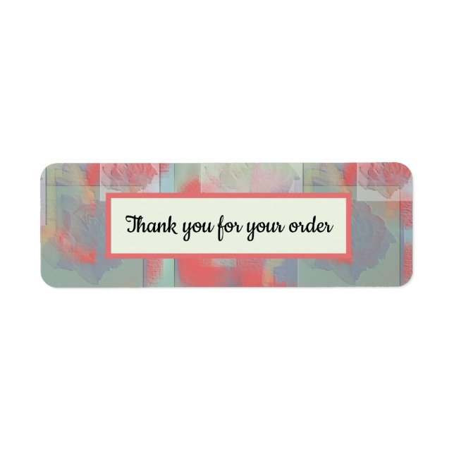 Thank You Customer Order Pastel Abstract Business (Front)