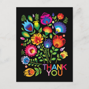 Thank you customisable folklore postcard