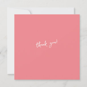 Thank you, customisable text invitation