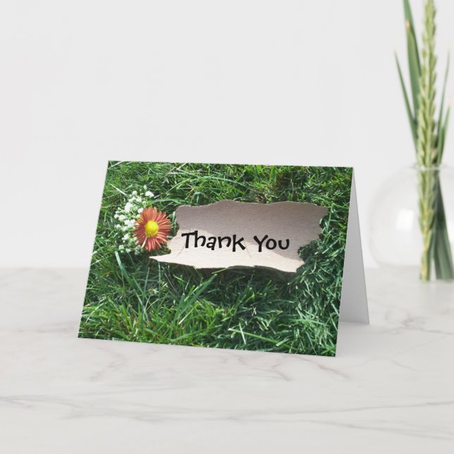 Thank you(customisable) thank you card (Front)