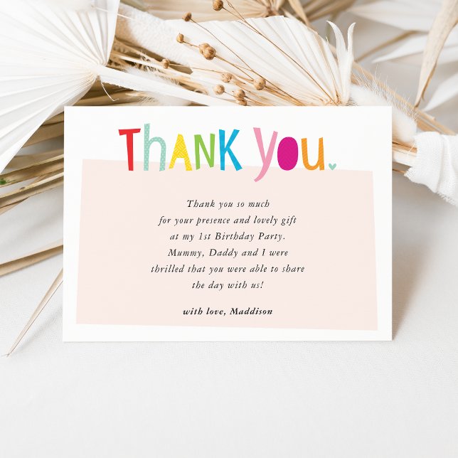THANK YOU cute colourful modern typography (Creator Uploaded)