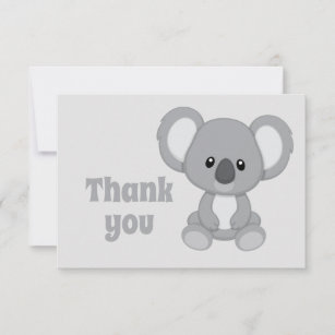 Thank You Cute Koala Bear Cartoon Animal