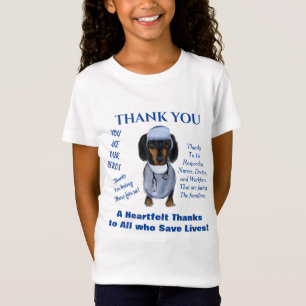 Thank You Dachshund Art T-Shirt