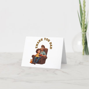 Thank you dad, happy father's Day Card