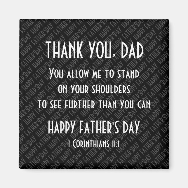 THANK YOU DAD ROLE MODEL Fathers Day Magnet (Front)