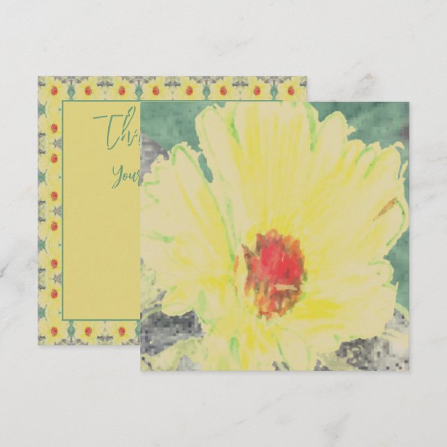 Thank You Daisy Card (Front/Back)