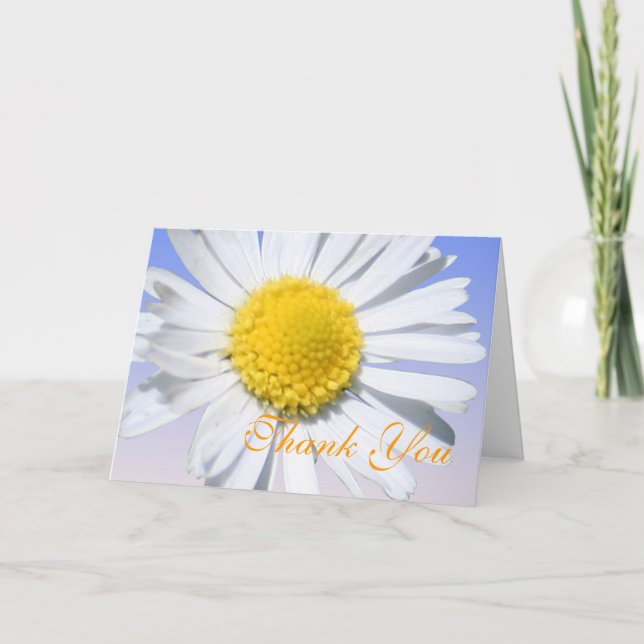 thank you,daisy flower you card (Front)