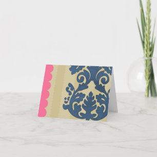 Thank You Damask Card