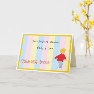 Thank You Daycare Teacher Card