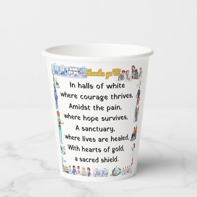 Thank you, dear angels. paper cups (Front)