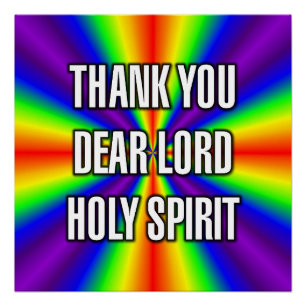 THANK YOU DEAR LORD HOLY SPIRIT POSTER