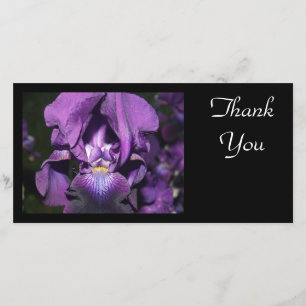 Thank You-Deep Purple Iris Thank You Card