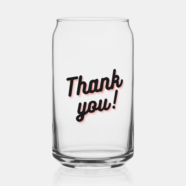 Thank You Delight Mug Can Glass (Front)