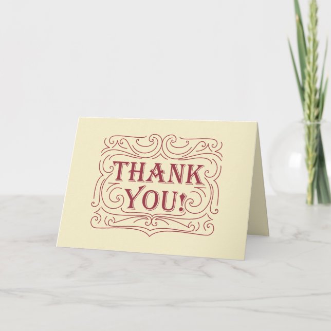 Thank you design card (Front)