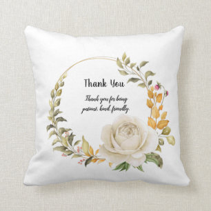 Thank You Design Ceramic Ornament Cushion