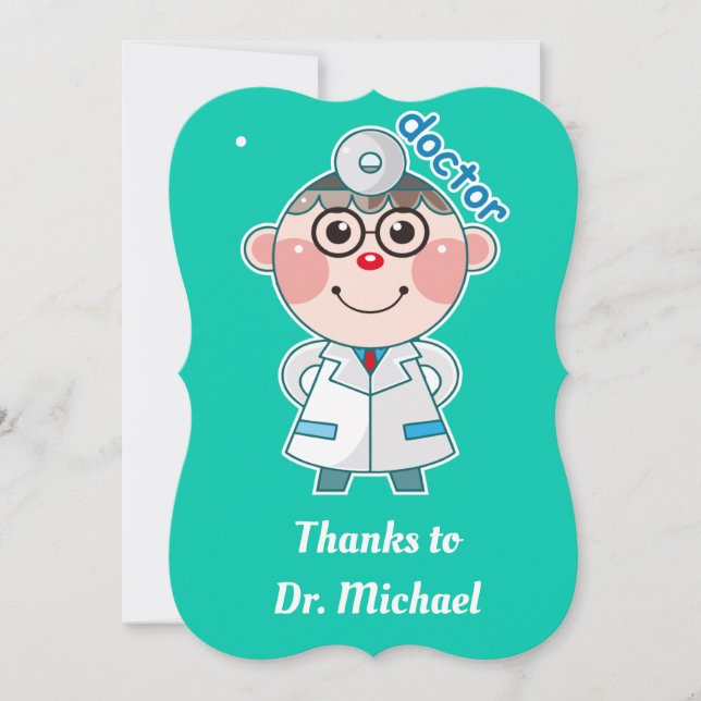 Thank you doctor. Text template. (Front)