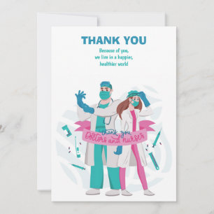 Thank You Doctors and Nurses Card