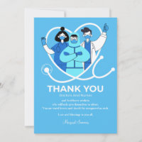 Thank You Doctors and Nurses Card