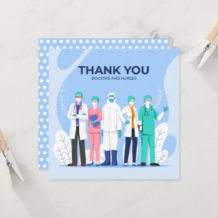 Thank You Doctors and Nurses Card