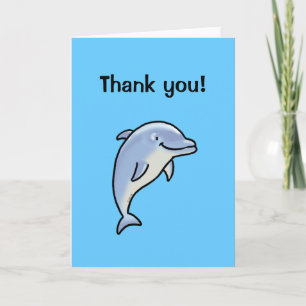Thank you! (dolphin) thank you card