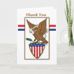 Thank You Eagle Emblem Card