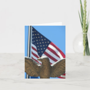 Thank You: Eagle & Flag You Card