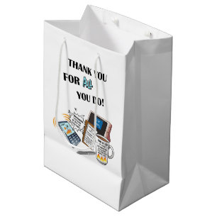 "Thank you Elders" (Due Double Honor) Medium Gift Bag