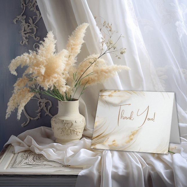 Thank You | Elegant Bohemian Floral Gold Pampas (Creator Uploaded)