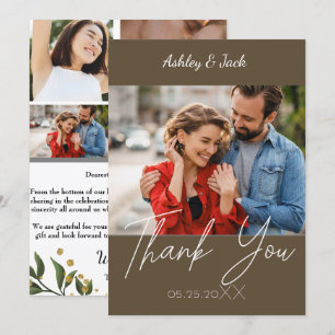  Thank you Elegant  Chic Photo Invitation