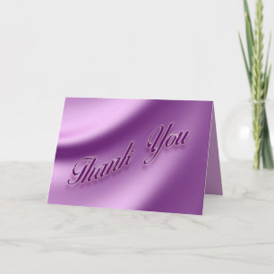 Thank You Elegant Purple Card