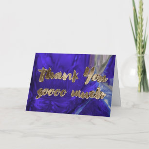 Thank You Elegant Thanks Purple Gold Typography