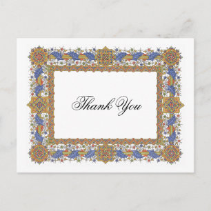 Thank You Elegant Vintage Art Custom Postcard