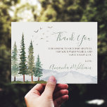 Thank You Elegant Woodland Baby Shower<br><div class="desc">Gender neutral forest baby shower thank you card. Customizable!</div>
