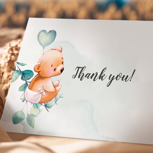 Thank You Enclosure Card Baby Bear (Creator Uploaded)