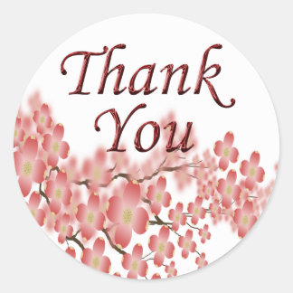 Thank You Envelope Seal Dogwood Design