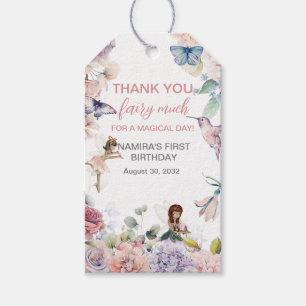 Thank you Fairy Much Birthday Favour Gift Tags