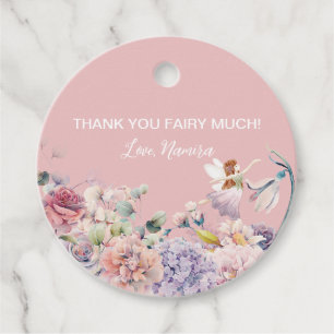 Thank you Fairy Much, Enchanted Birthday Party Favour Tags