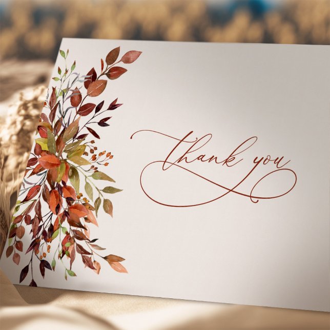 Thank You Fall Seasonal Script Card (Creator Uploaded)