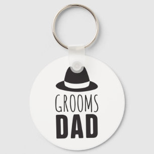 Thank You father of the Groom Dad Bridal Party Key Ring