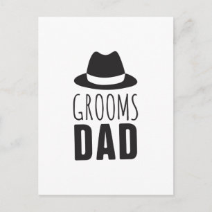 Thank You father of the Groom Dad Bridal Party Postcard